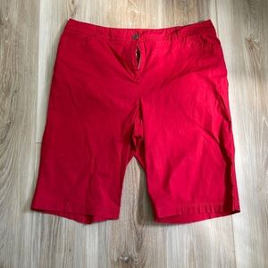 Chico’s red shorts